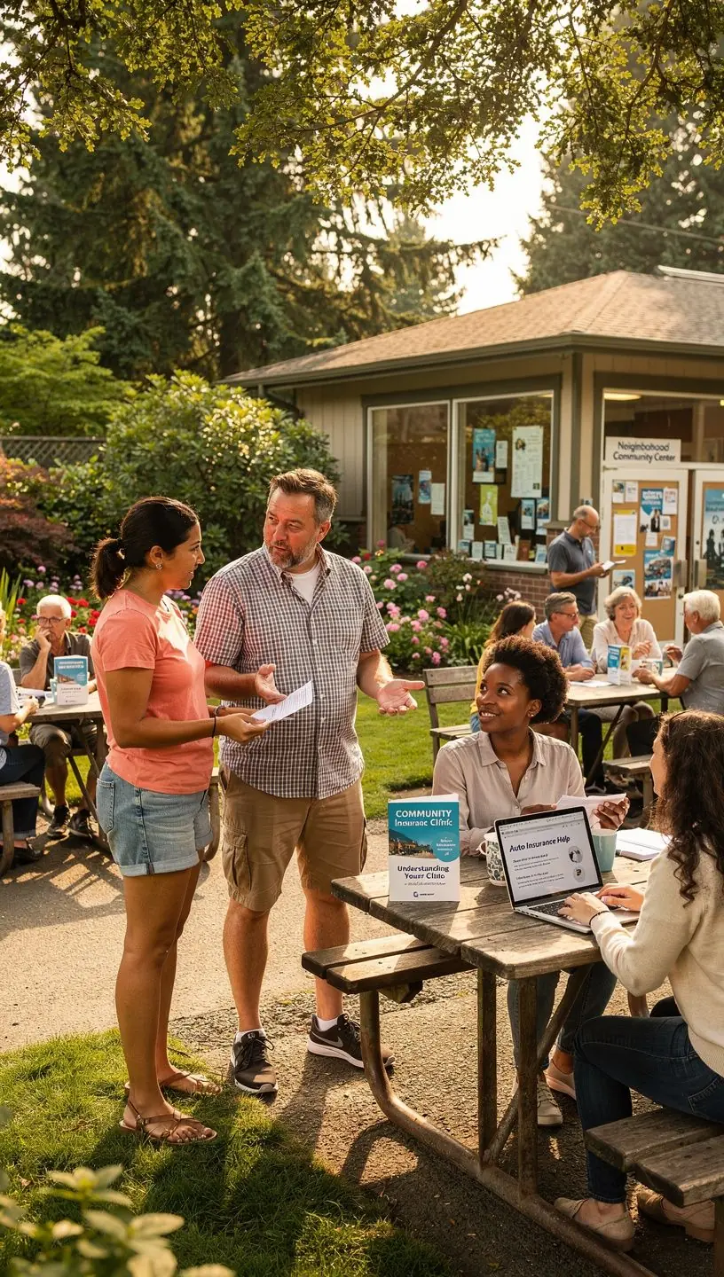 Zdjęcie profesjonalnej prezentacji dotyczącej ubezpieczeń samochodowych.
